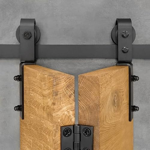 SEART Falttürführung Schiebetür komplettset für Falttüren mit einer Türflügelbreite von 2x45 cm HARMONIJKA SPK 100cm (2x50cm)