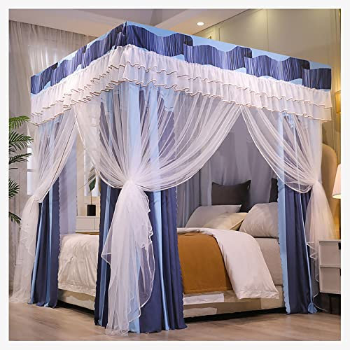 Bettvorhang, Himmelbett, Schlafzimmer, Beschattung, Moskitonetz, erhältlich in Allen Jahreszeiten, Prinzessinnen-Vorhänge, Baldachin für Mädchen, Einzel-/Kingsize-Bett (Größe: 1,5 x 2 m, Far