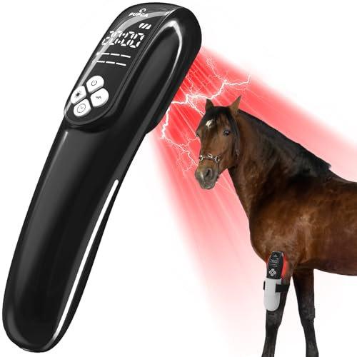 PUPCA Laser Terapia Fisioterapia per Cavallo, Tens Lampada a Luce Rossa Infrarossi per Cavalli Lesioni dei Tessuti Tendinei Legamenti e Sollievo dal Dolore, Miglioramento delle Prestazioni Atletiche