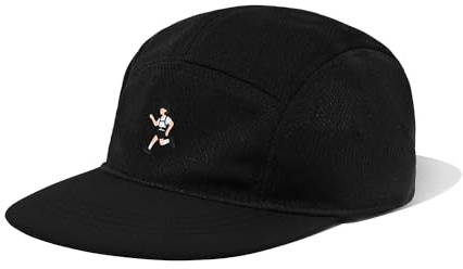 CLAPE Unisex 5 Panel Cap Moisture Wicking Baseball Cap Atmungsaktive Schnelltrocknend Basecap Flat Brim Snapback Cap Outdoor Camp Cap