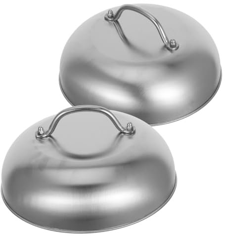 TOYANDONA 2piezas Tapa Inoxidable Para Olla y Sartén Diseño Elegante y Cubierta Resistente Para Cocinas Variadas Para Sartenes y Ollas Inoxidable