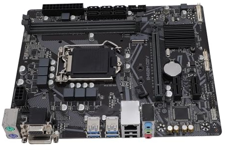 Tosuny B460M D2V Motherboard, M ATX DDR4 Supports LGA 1200 10th Gen CPU, with 6x III Ports 1x M.2 Slot, for Core Pentium Celeron Series Processors