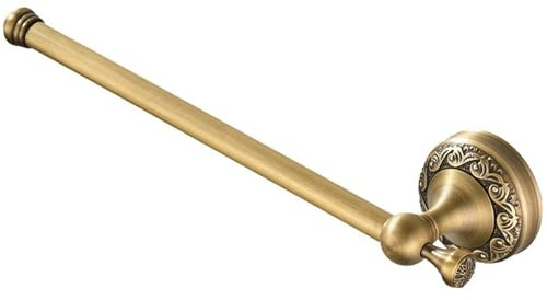 Portasciugamani vintage in rilievo a parete in metallo singolo asta per asciugamani da bagno Hardware Rod Guide Facile installazione Bagno Holder
