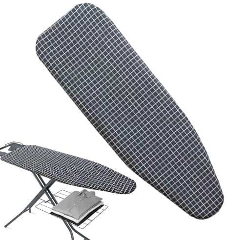 Funda Para Tabla De Planchar – 100 X 34 Cm (39 X 13 Pulgadas) De Algodón, Con Acolchado Resistente A Quemaduras Y Manchas, Borde Elástico Para Un Ajuste Seguro, Almohadilla De Repuesto Lavable | Funda