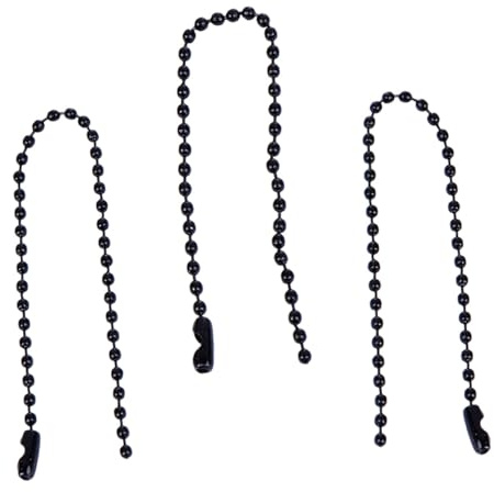PRETYZOOM 100 Pezzi Catena Pallini con Connettori Colorati per Portachiavi e Gioielli Te Regolabile Superficie Lucida Antiruggine Accessorio Creativo per Decorazioni e Collane