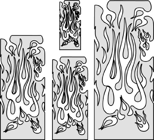 Iwata-Medea Artool Freehand Airbrush mallar, Freehand Flame Master flera