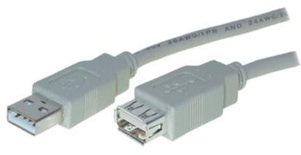 S/CONN maximum connectivity USB Verlängerung, USB 2.0 Verlängerungskabel, Typ A Stecker auf Typ A Buchse, 5m, Datenkabel