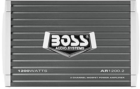 Boss Audio 1200W Armor Full Range Class A/B 2 Channel Stable Amplifier with Remote Subwoofer Level Control