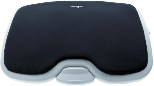 Kensington Repose-pieds SoleMate Comfort pour Bureau, Support avec Mousse à Mémoire de Forme et Système SmartFit, Inclinable sur 6 Niveaux et Base Antidérapante, pour Bureau et Télétravail, Gris/Noir