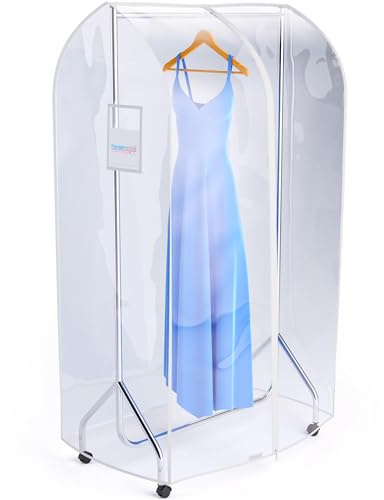 Transparente Abdeckung und Staubschutz für Kleiderständer, Kleiderstange ist seperat erhältlich - 90cm - Hangerworld