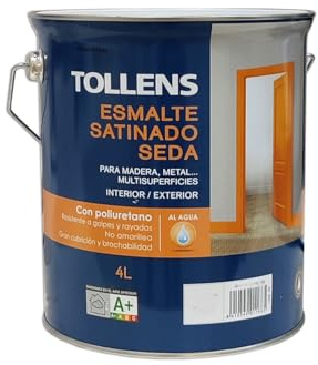 ESMALTE SATINADO AL AGUA BLANCO NIEVE 4L