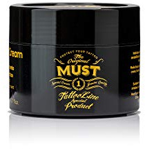 MUST - Crema tatuaggi Colorati Per Trattamento Cura E Guarigione Post Tattoo Lenitiva ed Idratante Dona Sollievo E Rigenera La Pelle Non Macchia Made in Italy 200 ml