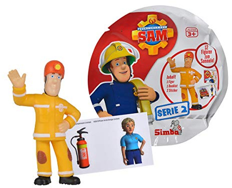 Simba 109251042 - Feuerwehrmann Sam Feuerwehrmann Sammelfiguren Serie 2, 12-Fach Sortierung, 5-7cm