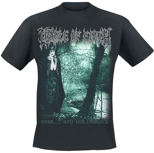 Cradle of Filth T Shirt Dusk and Her Embrace Band Logo Official Mens Black M