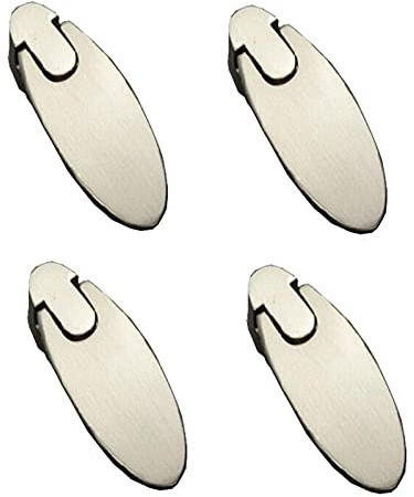 Knobs Handles Drawers 4 Sets of Single Hole Pendants, Small Pull Handles, Bright Chrome Drawers, Shoe Cabinets, Closet Door Handles Brushed
