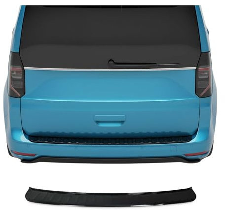 OMAC Ladekantenschutz für VW Caddy 2020-2026 Acryl glänzend schwarz | Stoßstangenschutz, fahrzeugspezifische Passform