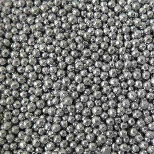 A Pinch Of - Pearls - High Shine 2mm Silver Cake Topper Sprinkles - 30g Edible Shimmer Ball Cupcake Decorations - For Weddings, Christenings & Christmas Parties