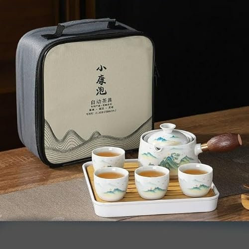 Ceramic Tea Set Tea Maker Porcelain Gongfu Tea Set Portable Tea Set Teaware Sets Cup For Tea Rotation Teapot tea ceremony