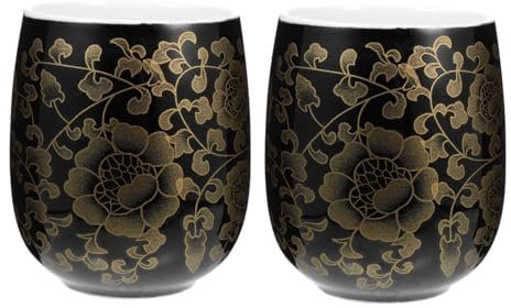 2st Tasse Milchbecher Tee Schüssel Porzellan Japanischer Tee- Set. Japanische Teeschalen Japanische Teebecher Keramik Chinesischer Stil Kaffee Büro