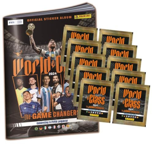 Panini World Class 2024 Fussball Sticker - 1 Album + 10 Tüten Sammelsticker