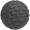 RepTail Massage Ball - Armadillo Lacrosse Ball with Thick Ridges for Fast & Easy Whole Body Recovery, Small Trigger Point Ball for Back, Neck, Arms, Feet - Massage Ball for Headache & Sciatica Relief