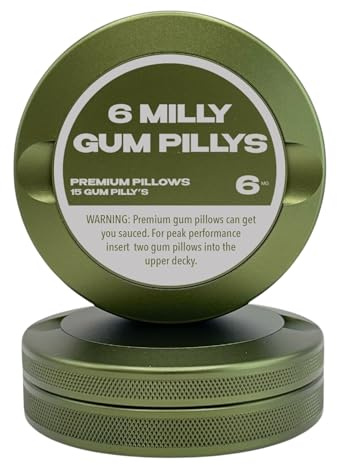 Syn Tin 6 Milly | Metal Container for Zyn, Premium Aluminum Can & Rugged Pouch Holder | Extra Capacity, Knurled Grip & Used Pouch Storage | EDC (Military Green)