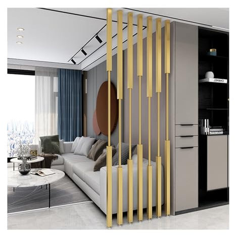 Divisorio a colonna dal pavimento al soffitto, 2 divisori alti 2,1 m, per casa, ufficio, giardino, terrazza, altezza regolabile, griglia decorativa alta 150 cm, ideale per la separazione della stanza