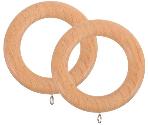 IMIKEYA 2 Pezzi Tenda Di Anelli Scorrevoli Gancio Di Anelli Di Tenda Appeso Anelli Di Tenda Anello Di Sospensione Tenda Da Doccia Anelli Di Tenda Con Occhiello Faggio