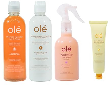 OLÉ Hair Care Travel Packs - 4 Mini OLÉ Products with Limited Edition Bag (Hydration)