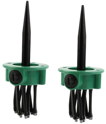 Aspersor Automático de Jardín 360 para Riego Aspersores de Plástico para Césped y Huertos 2 Juegos de Aspersores para Patios y