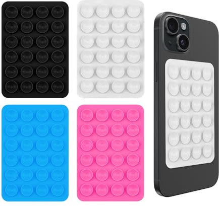 LAIVIYA 4 PCS Ventouses en Silicone pour Téléphone,Ventouses en Silicone pour Tous Les Modèles de Téléphones pour Selfies Et Vidéos,Mains Libres,Durable Et Facile à Utiliser