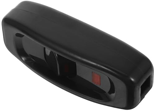 Ipetboom Interruttore della Luce Nero 10A Gw320 Indicatore LED e Funzionamento Semplice per Lampade da Tavolo in Pc e ABS, per Uffici e Camere da Letto
