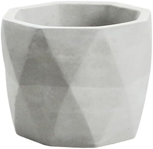 Vasi per piante da interni, fioriera multifunzionale in cemento per fiori e piante, design bello e squisito, perfetto per uso interno ed esterno