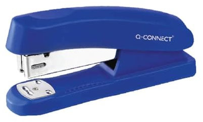 Q-Connect Half Strip Plastic Stapler Blue (Capacity: 20 sheets of 80 gsm paper) KF02151