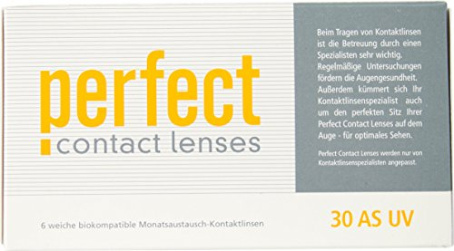 Perfect 30 AS UV Monatslinsen weich, 6 Stück / BC 8.60 mm / DIA 14.20 mm / -6 Dioptrien