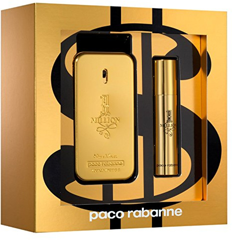 Paco Rabanne 1 Million Set, Eau de Toilette 50 ml und Reise Spray, 10 ml