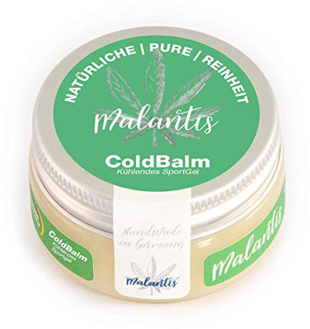 Malantis ColdBalm | 25ml | Kühlendes Gel mit Arnika, Rosmarin & Brennnesselextrakt | Pferdesalbe Muskeln Sportgel Kühlsalbe Pferdebalsam | Naturkosmetik, Handmade in Germany