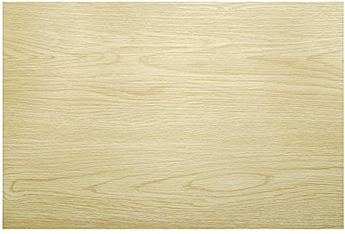 alles-meine.de GmbH 4 Stück Unterlagen - echte Holzoptik - 3-D Effekt - Holz - Pinie Natur hell braun - PVC - dick - 45 cm * 31 cm - Tischunterlage/Platzdeckchen/Knetun..