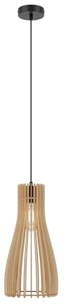 Envostar Pendelleuchte Furn (Skandinavisch) aus Holz (1 flammig, E27) - Hängeleuchte Esstischlampe Hängelampe Wohnzimmerleuchte