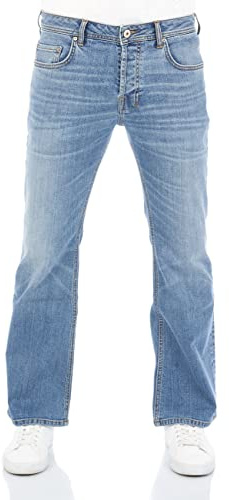 LTB Pantalones vaqueros para hombre Timor Bootcut, pantalones vaqueros básicos, algodón vaquero, elásticos, cintura profunda, azul, negro, Aiden Wash (53632), 30W x 34L