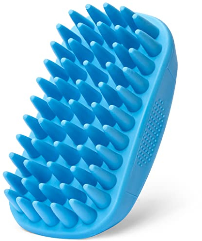 Rubber Curry Brush for Dogs - Soft Deshedding Brush for Short Hair