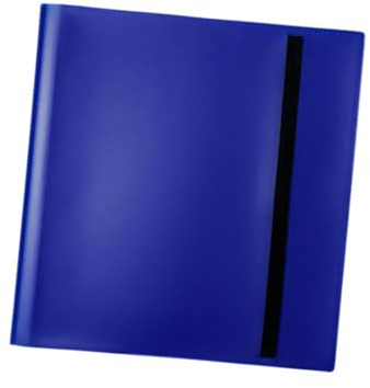 Raccoglitore di Carte, Raccoglitore di Carte Collezionabili, Porta Raccoglitore Portatile per Album di Raccolta di Carte Fronte/Retro da 20 Pagine, Blu Scuro