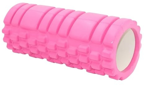 Faszienrolle Yoga-Block aus Schaumstoffrolle, Fitness-Yoga-Säule, Yoga-Block for Fitnessstudio, Massagegitter, Triggerpunkt-Therapie, Übung(Color:L pink)