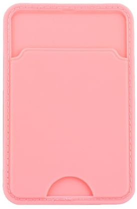 Toguma Cell Phone Card Holder Pocket for Back of Phone Card Wallet Holder for Phone Case Credit Card Holder for Woman Man, Compatible with Most of Cell Phone (Pink)