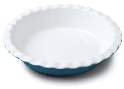 WM Bartleet & Sons 1750 Crinkle Rim Pie Dish (Blue)