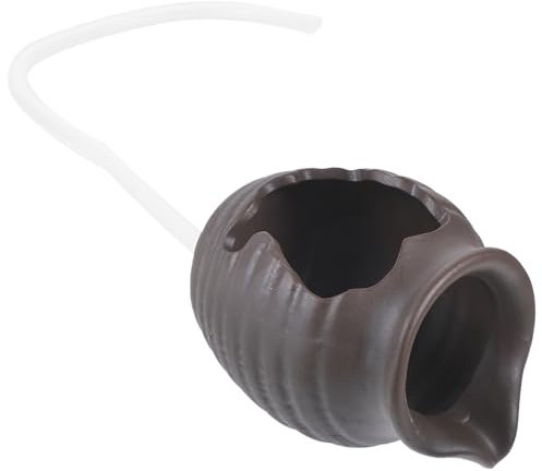 MAGICLULU Fontaine à Circulation en Pot Céramique Élégant Système pour Jardin Extérieur, Décor Cascade Relaxant et Vase Fontaine Décoratif