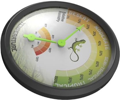 BUGUUYO Thermomètre Et Hygromètre Pour Aquarium De Reptiles Jauge à Double Usage Pour Boîte Élevage Animaux