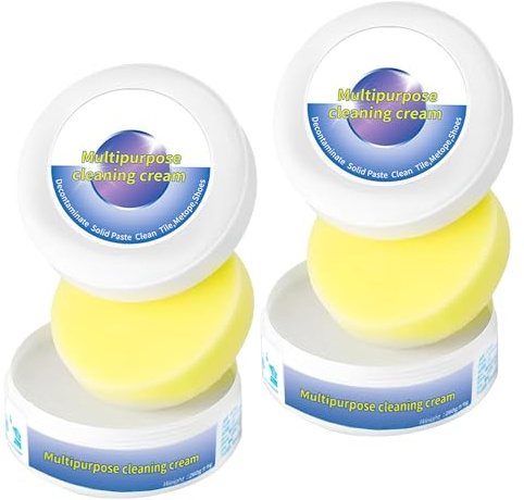 Shoe Cleaner, 2025 New Multi-Functional Cleaning And Stain Removal Cream, White Trainer Cleaner, Shoe Cleaning Kit for Sneaker and Leather, Shoes Decontaminate Solid Paste (2PCS)
