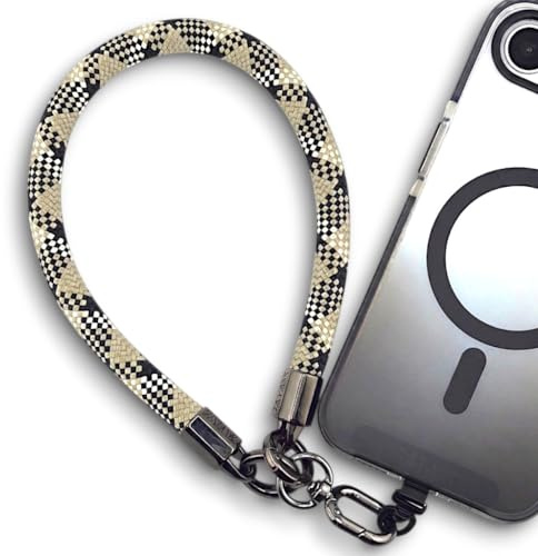 RATASK Wrist Strap Lanyards, Mobile Phone Lanyard, Camera, Keys, Mobile Pendant Accessory, Strong & Durable Rope Strap (10mm Thickness) (Navy & Sand)