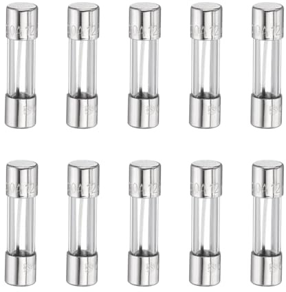QUARKZMAN 10 Stück Sicherungen 20A 125 Volt Schnellschluss Glas | F20AL250V 5x20mm, Schnell Auslösende, Für Weihnachtsbeleuchtung Elektrische Systeme Mikrowellen